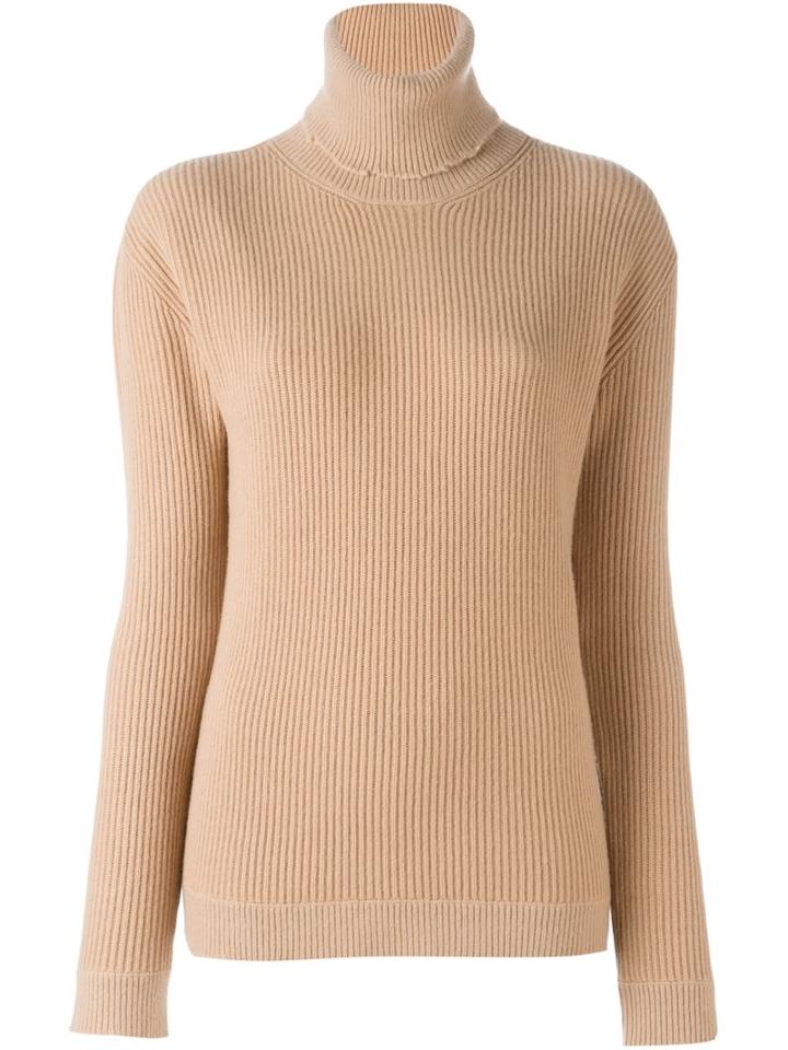 Valentino Ribbed Jumper, Women's, Size: Small, Nude/neutrals, Cashmere/virgin Wool