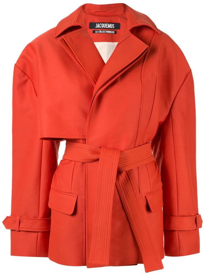 Jacquemus Asymmetric Short Coat - Orange