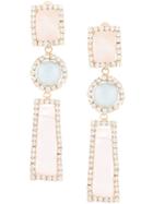 Rosantica Blue And Pink Earrings