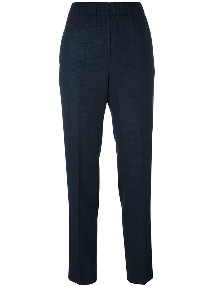 Incotex Straight-leg Trousers, Women's, Size: 42, Blue, Spandex/elastane/wool