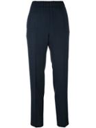 Incotex Straight-leg Trousers, Women's, Size: 42, Blue, Spandex/elastane/wool