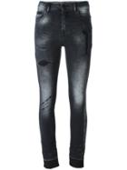 Marcelo Burlon County Of Milan Distressed Skinny Jeans - Grey