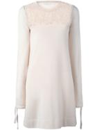 Chloé Embroidered Lace Knit Dress