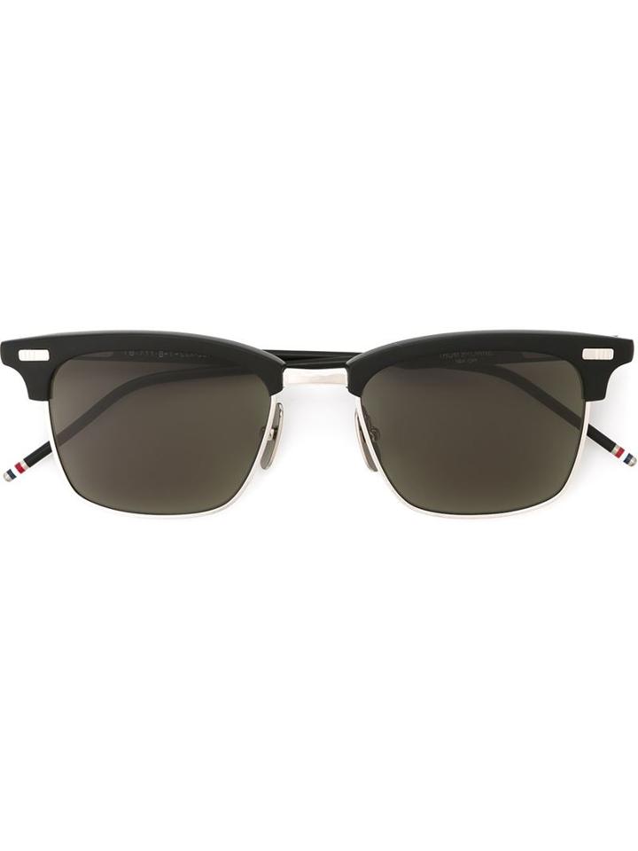 Thom Browne Square Frame Sunglasses, Men's, Black, Acetate/titanium
