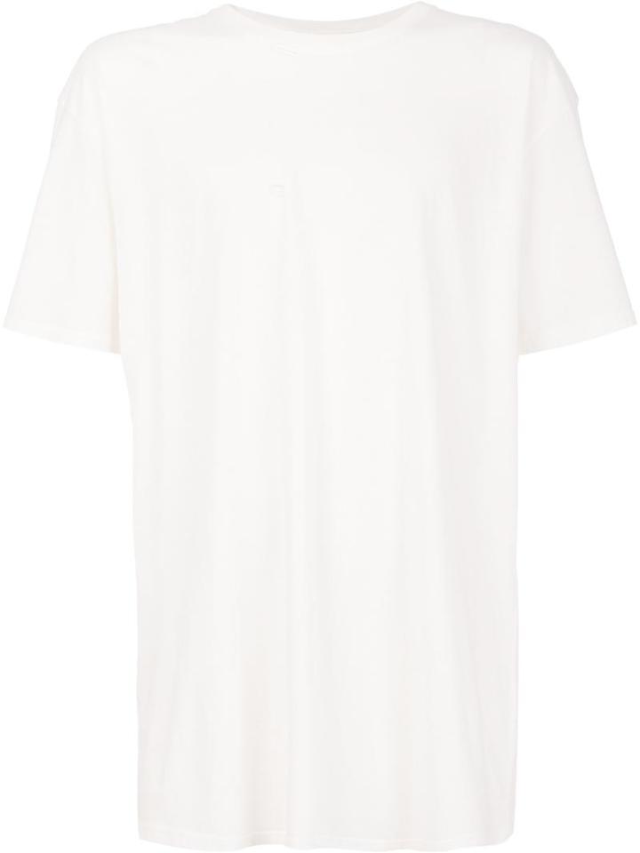 Faith Connexion Distressed T-shirt, Men's, Size: Large, White, Cotton