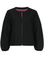 Tomorrowland Zip Up Cropped Jacket - Black