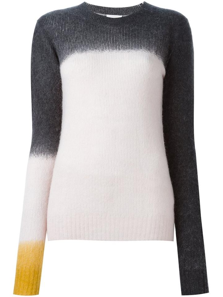 See By Chloé Tri-colour Degradé Jumper, Women's, Size: Medium, Nude/neutrals, Polyamide/wool/alpaca