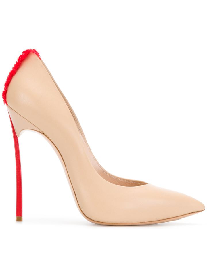 Casadei Blade Heel Pumps - Nude & Neutrals
