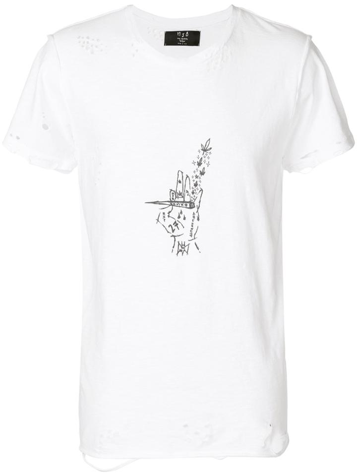 Mjb Hand Print T-shirt - White