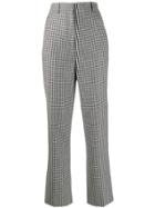 Racil Tapered Gingham Trousers - Black