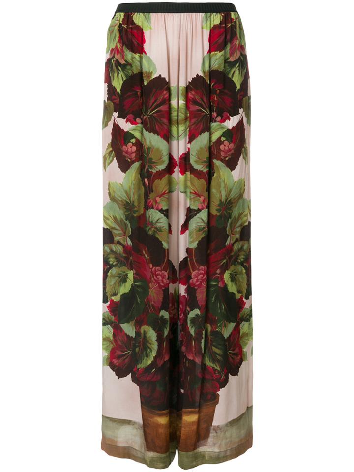 Antonio Marras Floral Print Palazzo Pants - Multicolour