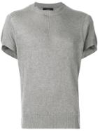 Maison Flaneur Knitted Top - Grey