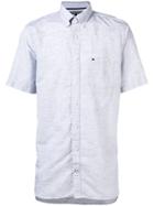 Tommy Hilfiger Logo-embroidered Button-down Shirt - Blue