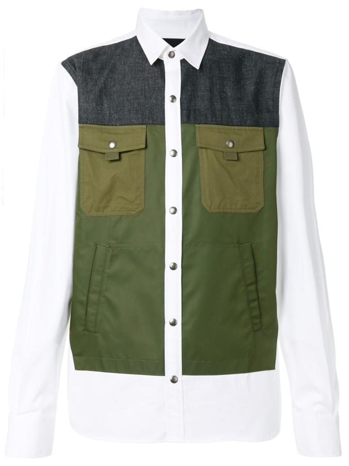 Diesel Black Gold Panelled Shirt - White