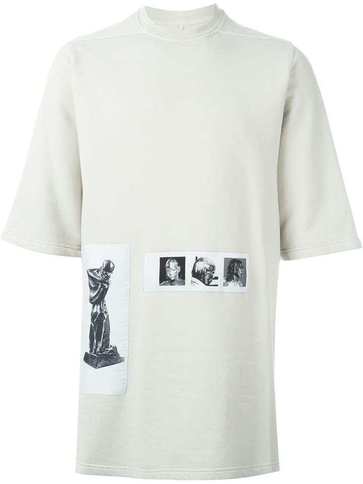 Rick Owens Drkshdw Photo Patch Oversized T-shirt