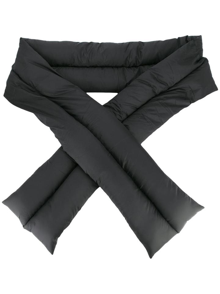 Rundholz Wide Fastened Scarf - Black