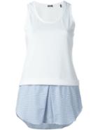 Jil Sander Navy Double Layer Top