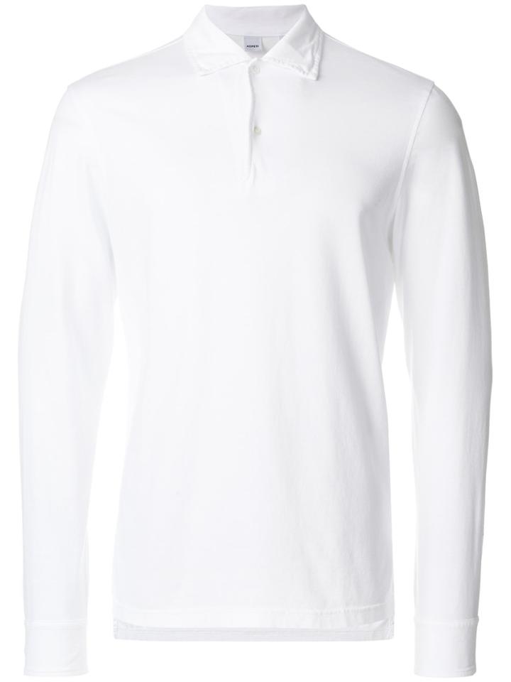 Aspesi Long Sleeve Polo Shirt - White