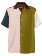 Gitman Vintage Colour Block Short Sleeve Shirt - Multicolour