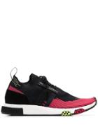 Adidas Black And Red Nmd Racer Solar Sneakers