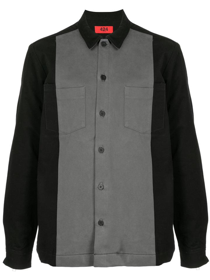 424 Fairfax Longsleeved Buttoned Up Shirt - Black