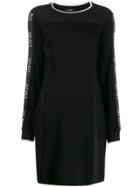 Liu Jo Glitter Details Fitted Dress - Black