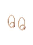 Maria Black 14kt Yellow Gold Acrobat Sapphire Hoop Earrings