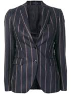 Tagliatore Striped Tailored Jacket - Blue