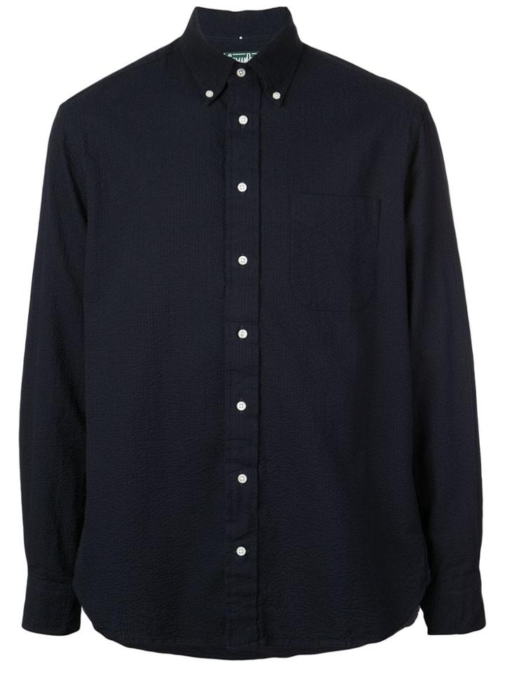 Gitman Vintage Seersucker Shirt - Blue