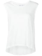 Diane Von Furstenberg Sleeveless Tank Top, Women's, Size: Small, White, Linen/flax/cotton