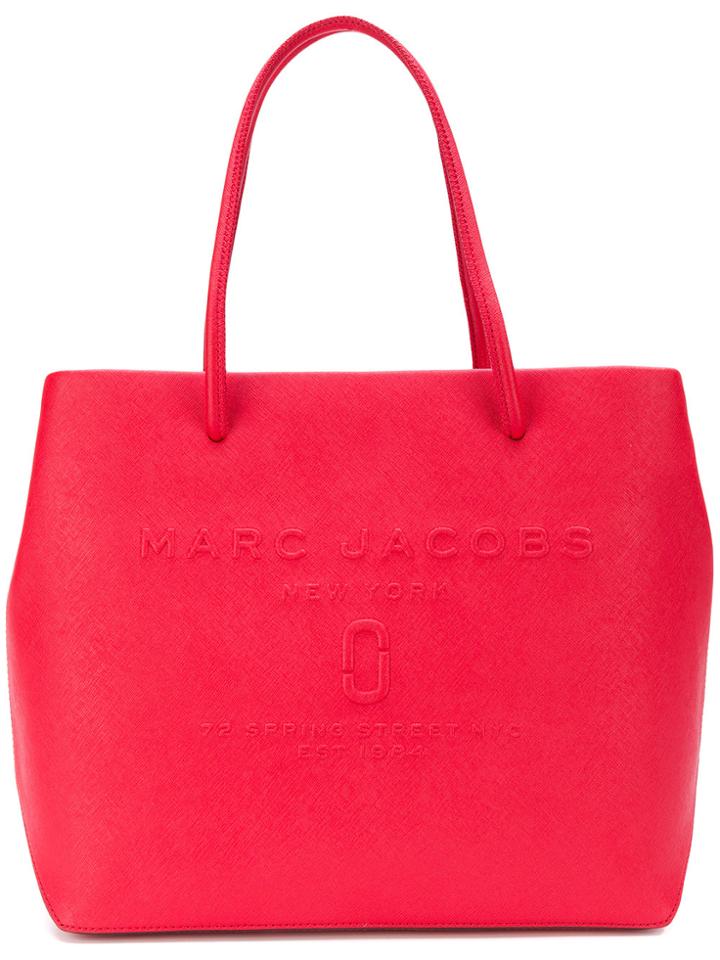 Marc Jacobs Logo Shopper East-west Tote - Red