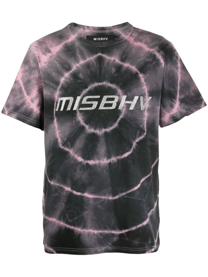 Misbhv Logo Print Tie Dye T-shirt - Black