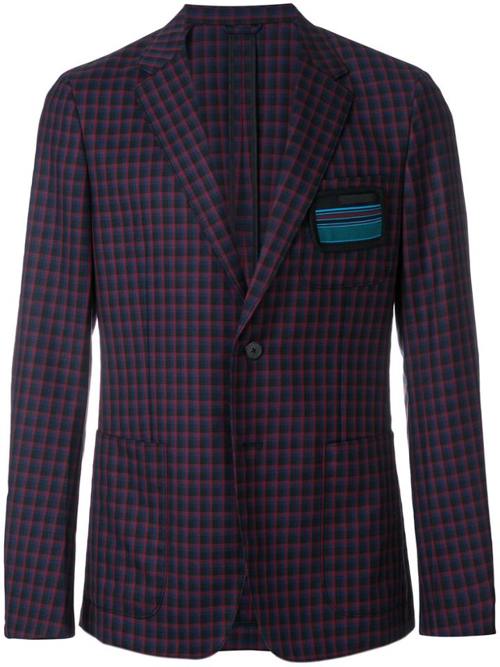 Prada Checked Blazer - Black