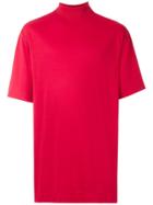 À La Garçonne High Neck T-shirt - Red