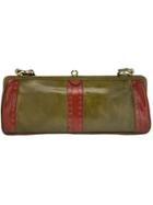 Katheleys Vintage Leather Shoulder Bag - Green
