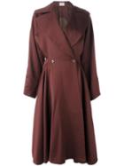 Alaïa Vintage Full Flared Skirt Coat, Women's, Size: 36