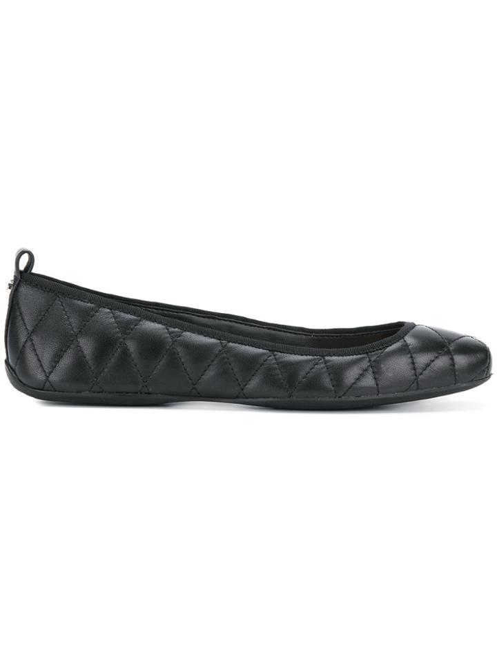 Dkny Quilted Flat Ballerinas - Black