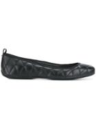 Dkny Quilted Flat Ballerinas - Black
