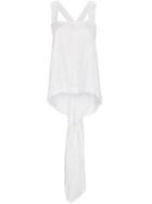 Givenchy Square Neck Jacquard Silk Top - White
