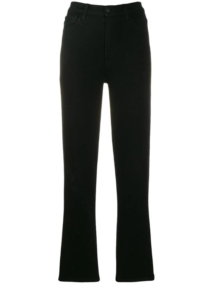 J Brand High-waisted Slim Fit Jeans - Black