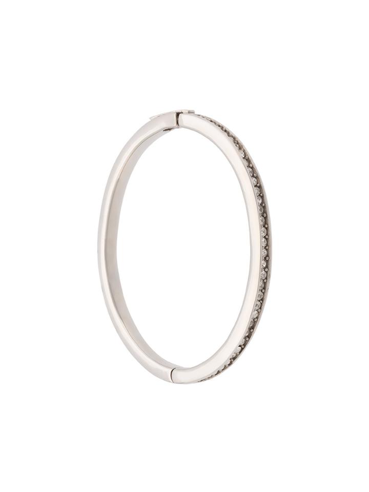 Nialaya Jewelry Skyfall Simplicity Cz Bangle - Metallic