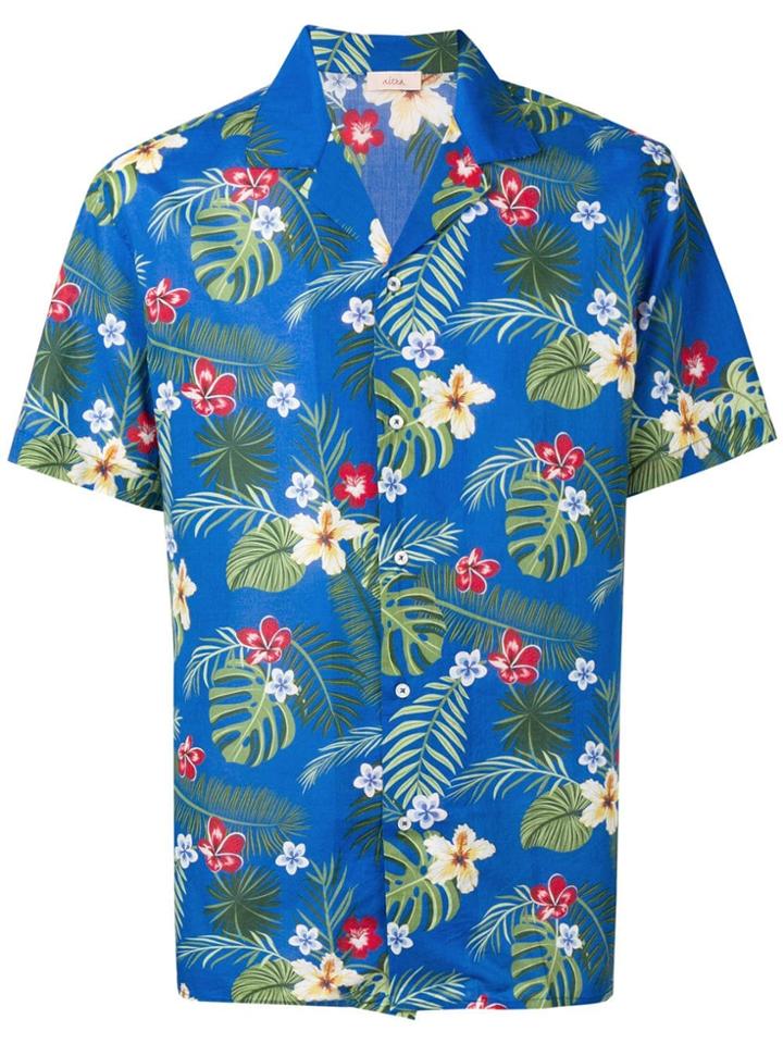 Altea Floral Print Shirt - Blue