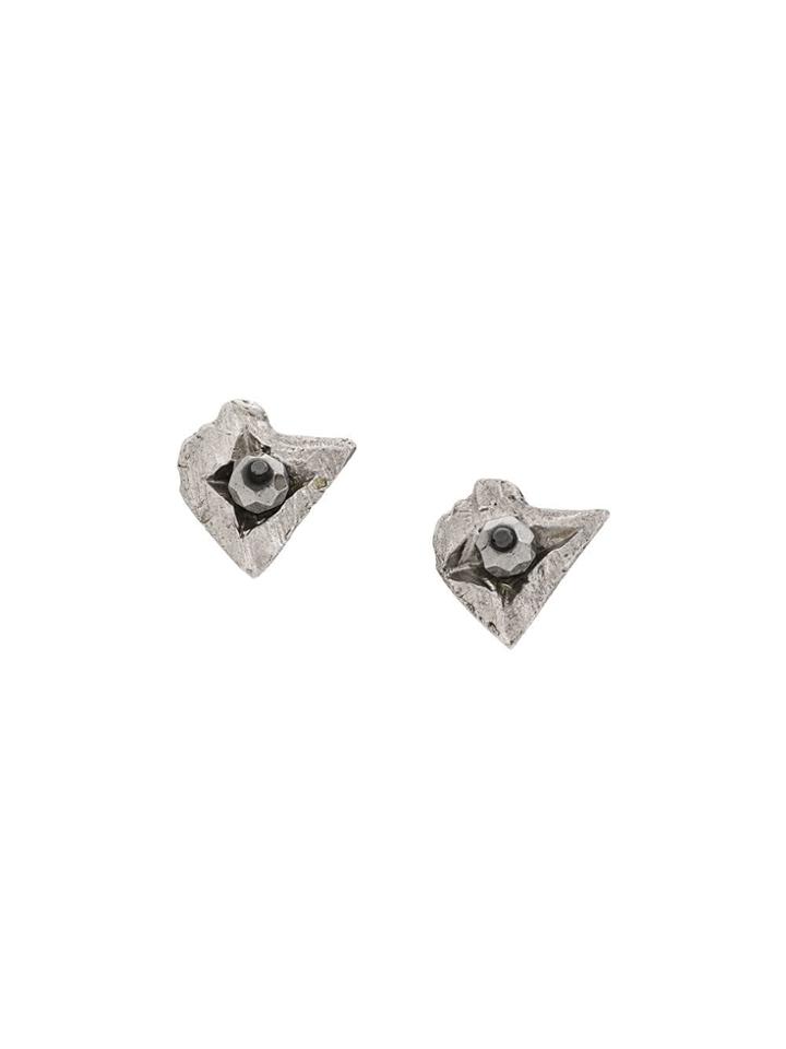 Imogen Belfield Rocks And Star Stud Earrings - Silver