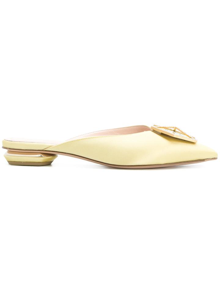 Nicholas Kirkwood Jewel Eden Mules - Yellow & Orange