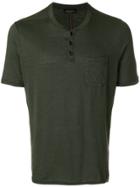 Roberto Collina Buttoned T-shirt - Green