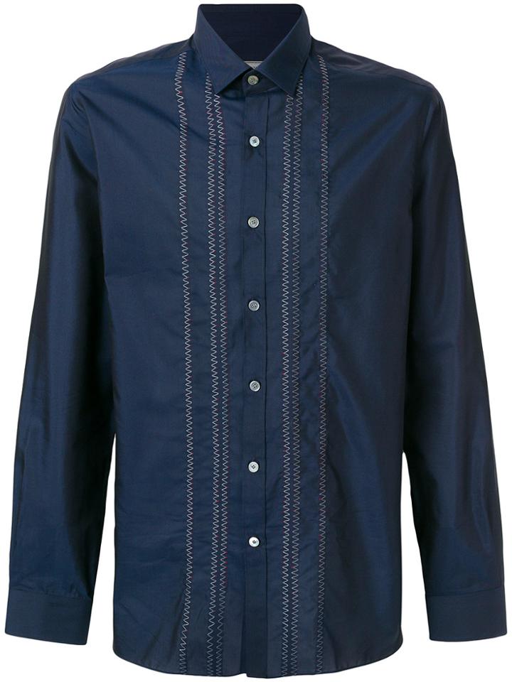 Lanvin Stitch Detail Shirt - Blue