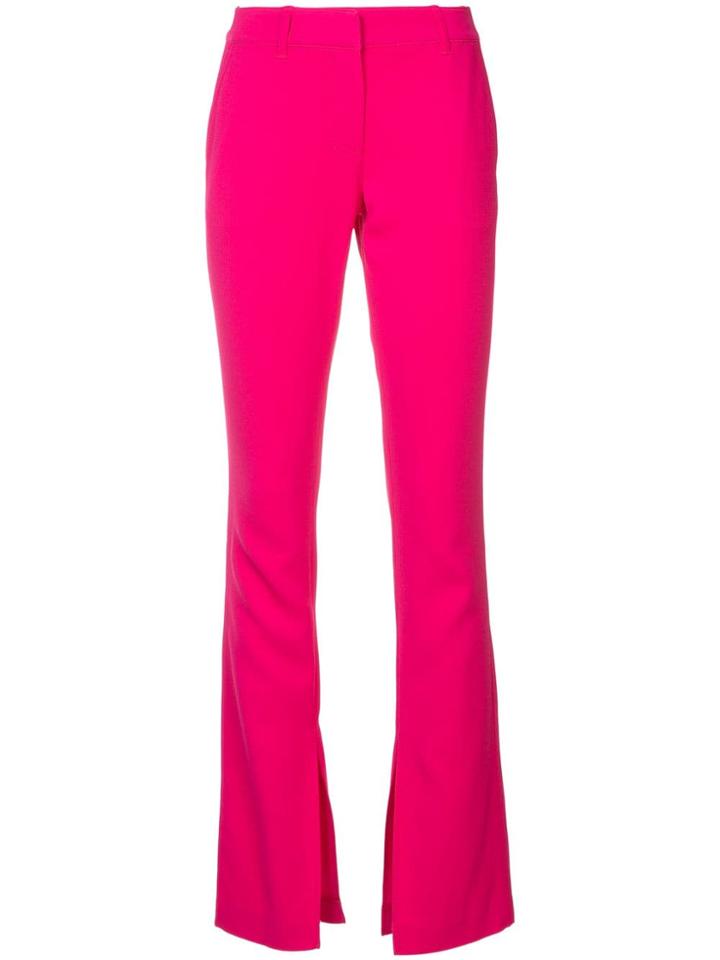 A.l.c. Low Rise Flared Trousers - Pink & Purple
