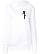 A.f.vandevorst Logo Print Hoodie - White