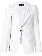Ann Demeulemeester 'watson' Blazer, Women's, Size: 38, White, Rayon/nylon/cotton/silk