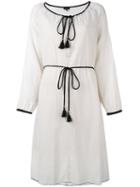 Theory - Drawstring Midi Dress - Women - Cotton - M, Nude/neutrals, Cotton